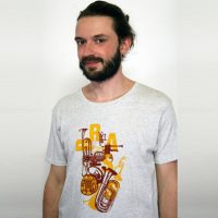 Spangeltangel T-Shirt Brass, Bio-Baumwolle, Herren, Blasinstrumente