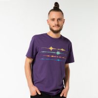 Spangeltangel T-Shirt „Frequenz“, Siebdruck, Musik, Schallwelle, Biobaumwolle
