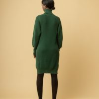 Rippstrick Kleid mit Rollkragen  ABAZIN | von MELA | Fairtrade & GOTS zertifiziert