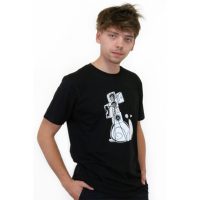 Spangeltangel T-Shirt „Soundschnecke“, Herren, Bio-Baumwolle, Siebdruck, Musik