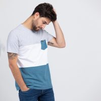 Lexi&Bö Herren Pocket T-Shirt dreifarbig