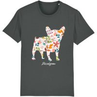 DüsselGreen Bulldogge, Bunt, Frenchie Tshirt aus Bio Baumwolle