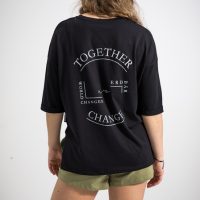 Erdbär Damen loose-fit T-Shirt ERDBAER X WORLDCHANGER (black)