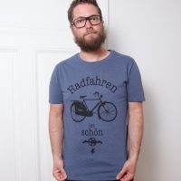 päfjes „Radfahren ist schön“ – Fair Wear Männer T-Shirt