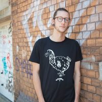 päfjes Vogel Dodo Polly – Fair gehandeltes Männer T-Shirt – Black