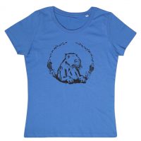 päfjes Wanda Wasserschwein – Fair Wear Frauen Bio T-Shirt – BrightBlue