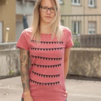 päfjes Wimpel – Fair Wear Frauen T-Shirt – Heather Cranberry