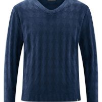 HempAge Herren Herren Pullover V-Ausschnitt Hanf Bio Baumwolle