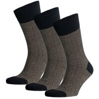 Opi & Max 3er Set Fine Herringbone Jacquard Biobaumwoll Socken