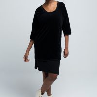 SHIPSHEIP HELEN – Damen Kleid in Samt-Optik aus Bio-Baumwolle
