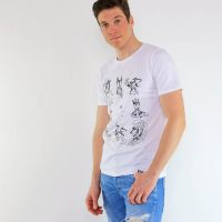 Gary Mash Shirt Sommerfuchs aus Biobaumwolle Weiß