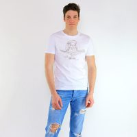 Gary Mash Shirt Da Vinci aus Biobaumwolle Weiß