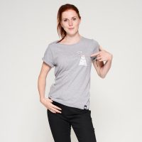 VUNDERLAND T-Shirt tailliert mit Krempelärmeln CLIMATE CHANGE