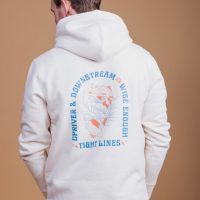 wise enough Hoodie „Upriver & Downstream“