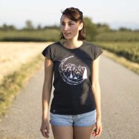Zerum Bio T-Shirt „Lea Moon arsenic“