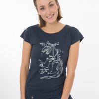 Zerum Bio T-Shirt „Lea Tyranno navy“