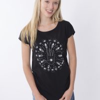 Zerum Bio T-Shirt „Lea mandala black“