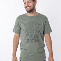 Zerum Bio T-Shirt „surf graugrün“