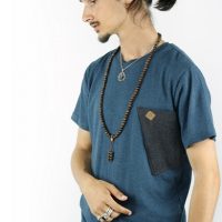 NEPALAYA Fairtrade Herren T-Shirt aus Bio-Baumwolle Sacculum mit aufgesetzter Tasche