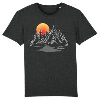 DüsselGreen Natur, Wandern, Sonnenuntergang, Wald Tshirt aus Bio Baumwolle