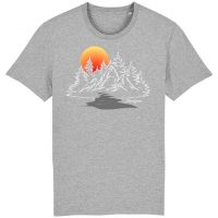 DüsselGreen Natur, Wandern, Sonnenuntergang, Wald Tshirt aus Bio Baumwolle