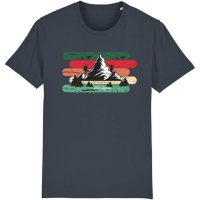 DüsselGreen Bergsteiger, Bergspitze, Wandern, Landschaft Tshirt aus Bio Baumwolle