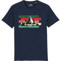 DüsselGreen Bergsteiger, Bergspitze, Wandern, Landschaft Tshirt aus Bio Baumwolle