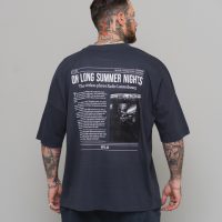Hityl Oversize Shirt – „On Long Summer Nights“ aus 100% Bio-Baumwolle