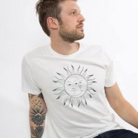 Zerum Bio T-Shirt „Sonne Mond white“