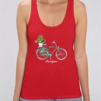 DüsselGreen Fahrrad, Vintage, Retro, Eco – Damen Top aus Bio Baumwolle