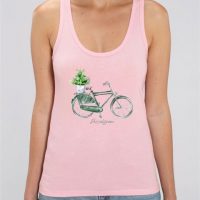 DüsselGreen Fahrrad, Vintage, Retro, Eco – Damen Top aus Bio Baumwolle