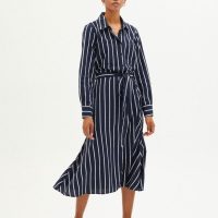 Kleid Striped Simone Blau