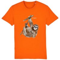 DüsselGreen Faultier, Sloth, Cute, Knuddelig Tshirt aus Bio Baumwolle