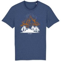 DüsselGreen Berge, Wandern, Landschaft, Wald Tshirt aus Bio Baumwolle