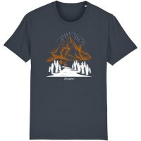 DüsselGreen Berge, Wandern, Landschaft, Wald Tshirt aus Bio Baumwolle