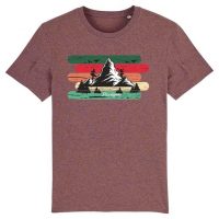 DüsselGreen Bergsteiger, Bergspitze, Wandern, Landschaft Tshirt aus Bio Baumwolle