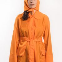 Càpe Concept Damen vegan Regenmantel Orange