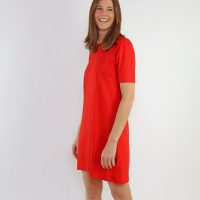 Gary Mash T-Shirt Kleid Juno Tomato