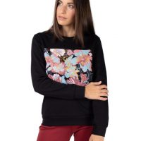 CORA happywear Damen Sweatshirt „Dori“ aus Buchenholz Faser | Maxi Blumen