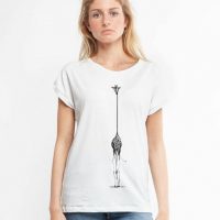 CORA happywear Damen T-Shirt aus Eukalyptus Faser „Laura“ | Giraffe