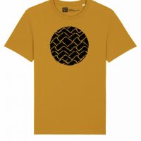 ilovemixtapes Herren T-Shirt mit Wellen im Kreis aus 100% Biobaumwolle