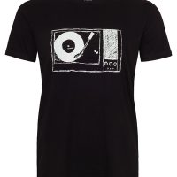 ilovemixtapes Plattenspieler Vinyl Men T-Shirt aus Biobaumwolle ILI02 schwarz