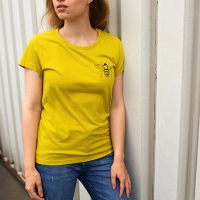 ilovemixtapes Biene Frauen Basic Shirt aus Biobaumwolle / ILP7