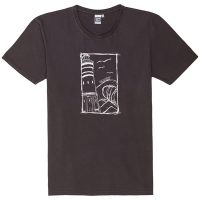 ilovemixtapes Herren T-Shirt mit Leuchtturm aus Biobaumwolle, Hergestellt in Portugal ILP06 – poppy seed grey