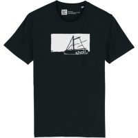ilovemixtapes Herren T-Shirt mit Schiff Ahoi aus 100% Biobaumwolle