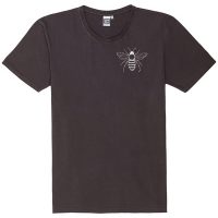 ilovemixtapes Herren T-Shirt mit Biene aus Biobaumwolle, Hergestellt in Portugal – poppy seed grey