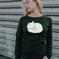 ilovemixtapes Fuchs Ladies Longsleeve T-Shirt aus Bio-Baumwolle