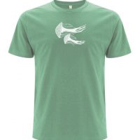 ilovemixtapes Herren T-Shirt mit Quallen aus Biobaumwolle Sage Green