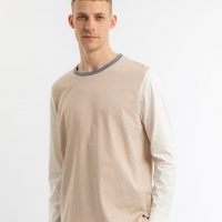 Rotholz Basic Langarm T-Shirt aus Bio-Baumwolle