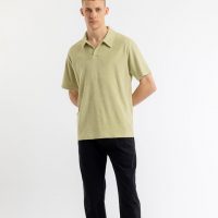 Rotholz Fleece Polo Shirt aus Bio-Baumwolle